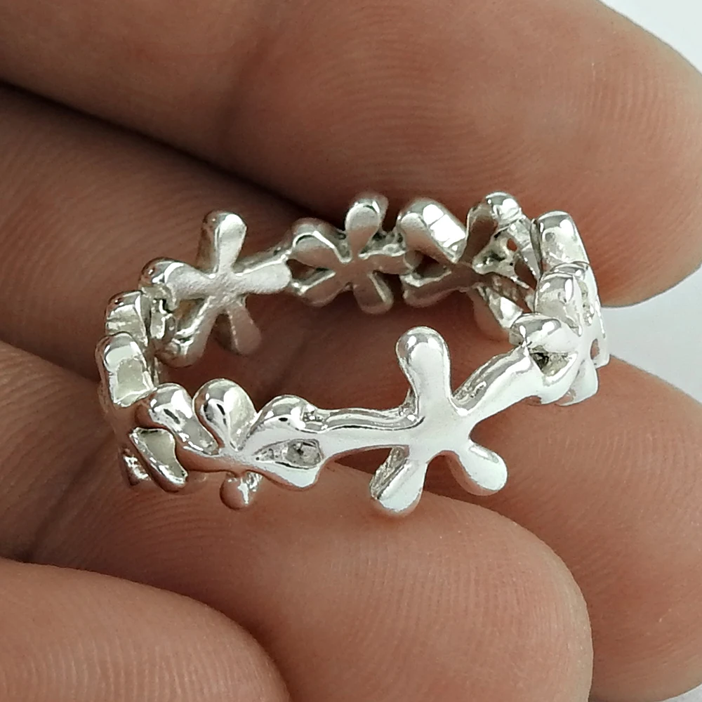 Wholesale Ring 925 Sterling Silver Women Fashion Handmade Gift Rings Indian Handmade Beautiful Jewelry Suppliers Manufacturers