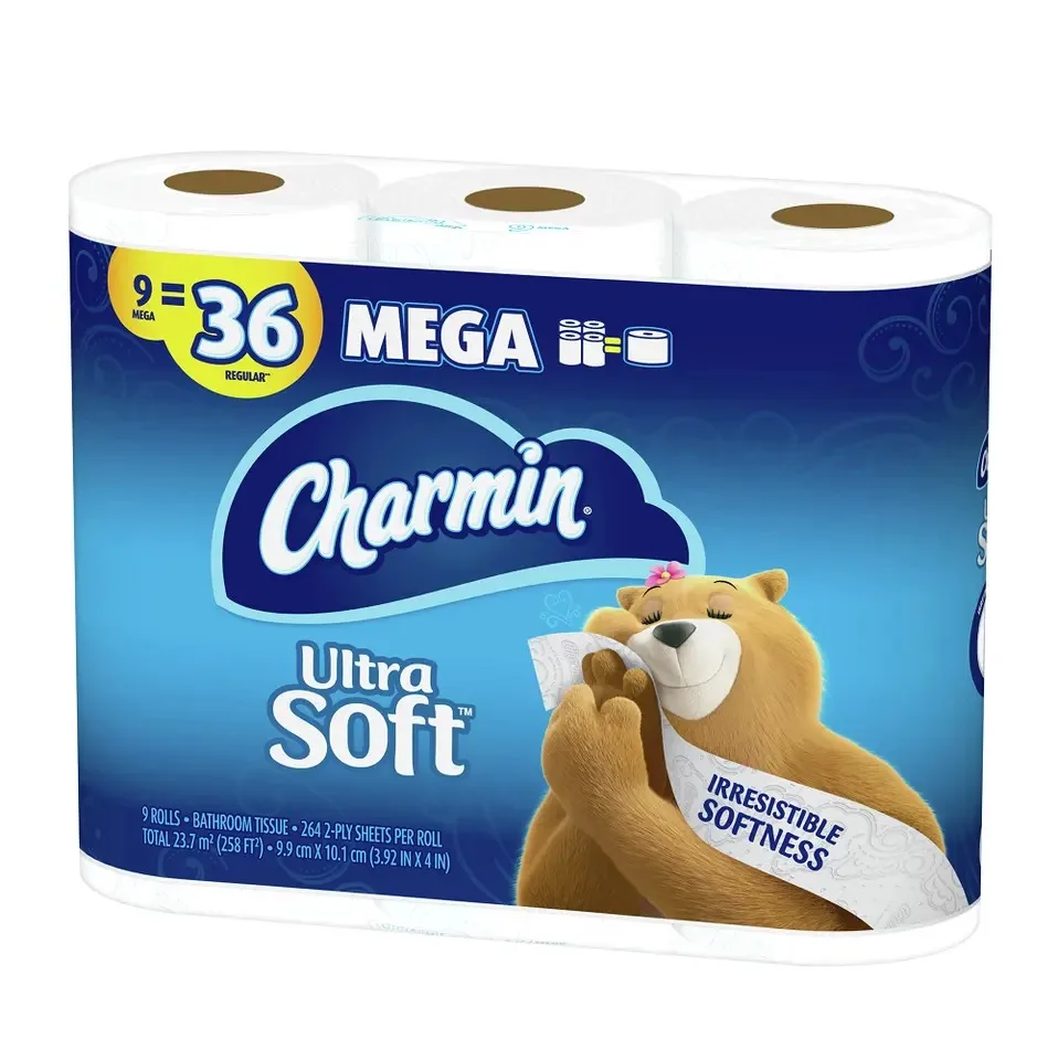 Charmin-ультра мягкая туалетная бумага с сенсорным экраном 24 семейных мега-рулона