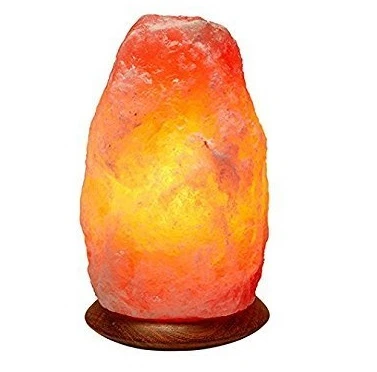 High quality Wholesale 2024  100% Natural air purifier Rock Salt Lamps Rough Iron Stand Himalayan Salt Lamp For Home Decoration
