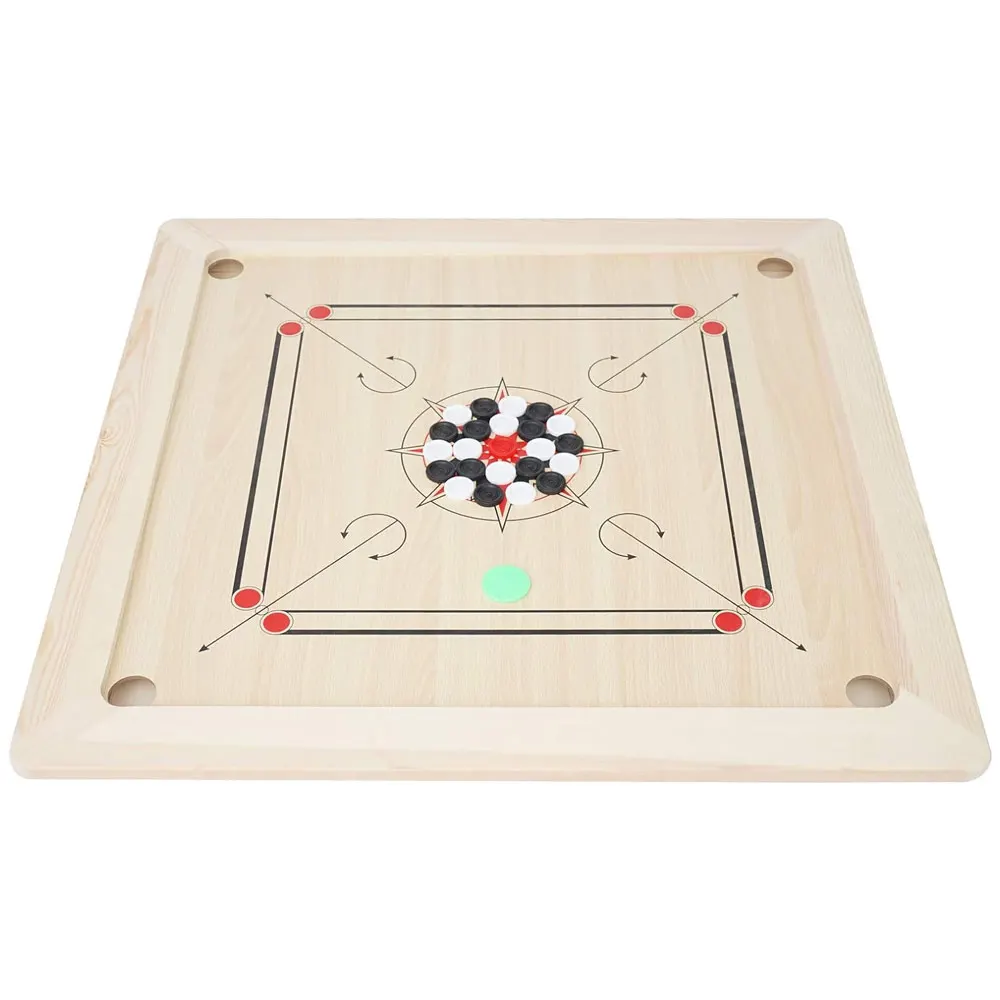 Large Size Wooden Carrom Board Game Sets with coins and strikers Fun With Family And Friend Carrom Board Game