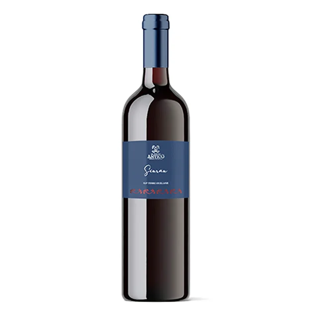 Красное вино лучшего качества IGP SICILIAN LANDS SYRAH, Сделано в Италии, для экспорта 750cl