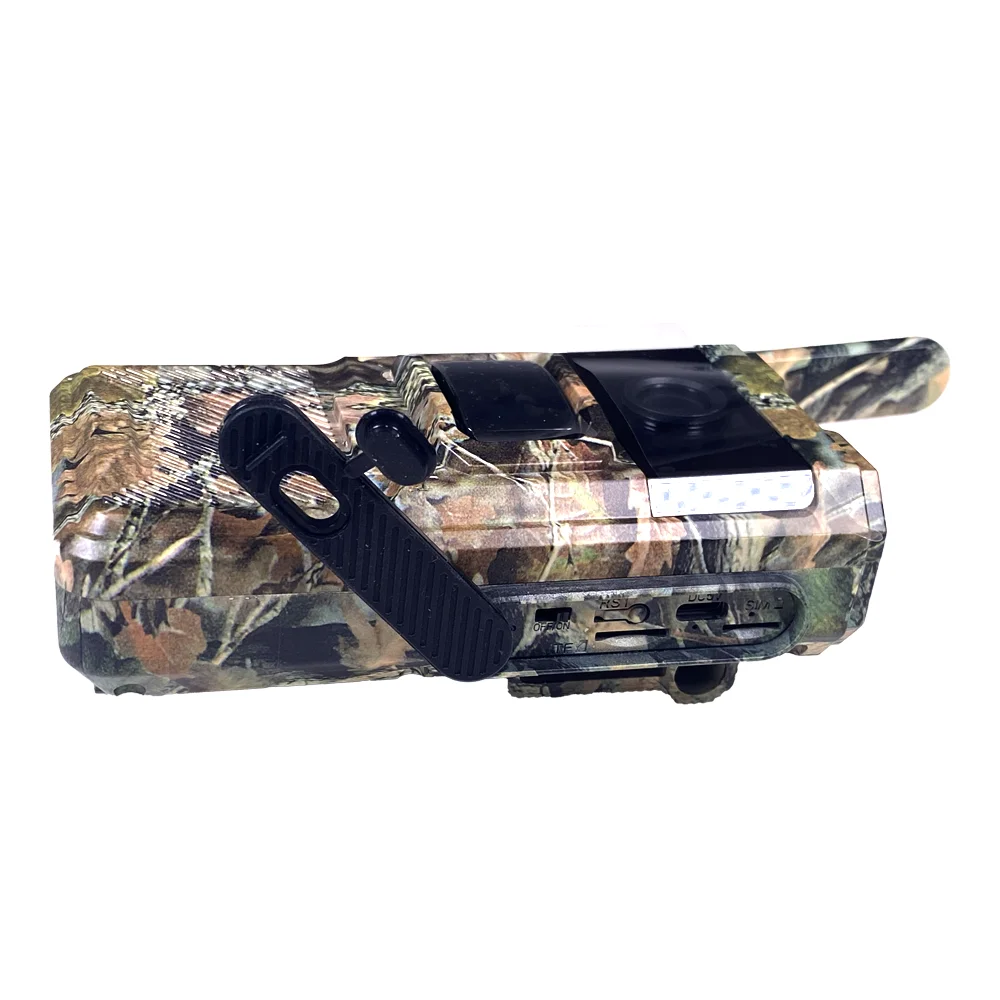 14MP Wild Hunting Camera 4G Lte Trail Camera SIM Wireless Night Vision Camera For Hunting Green Camo With Solar Panel