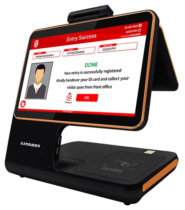 Недавно запущенный цифровой журнал для посетителей с системой управления посетителями. Multi Поддержка языка. Киоск самообслуживания