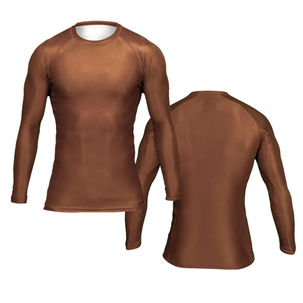 Custom Logo High Quality Wholesale Plain Jiu Jitsu Fitness Compression Long Sleeve MMA For Men BJJ Rash guard