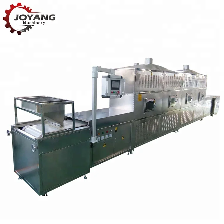 Fully automatic tunnel microwave dryer industrial sterilization dryer high efficiency  dryer food sterilizer