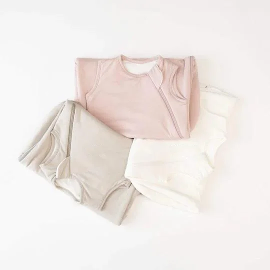 GOTS FSC Certified Wholesale Baby Product Bamboo Baby Sleeper Solid Baby Sleeping Bags