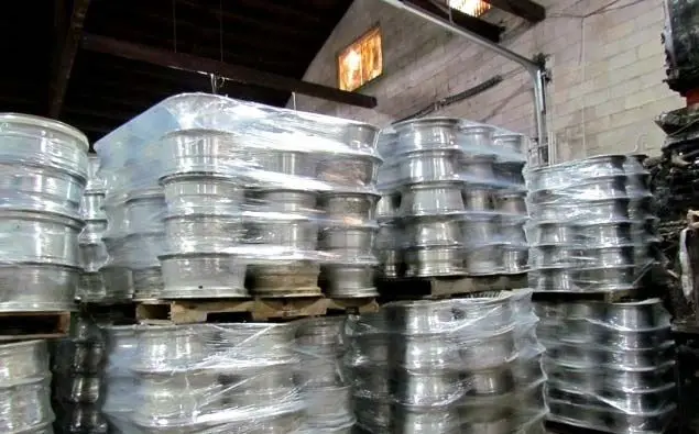 Aluminum wheel scrap