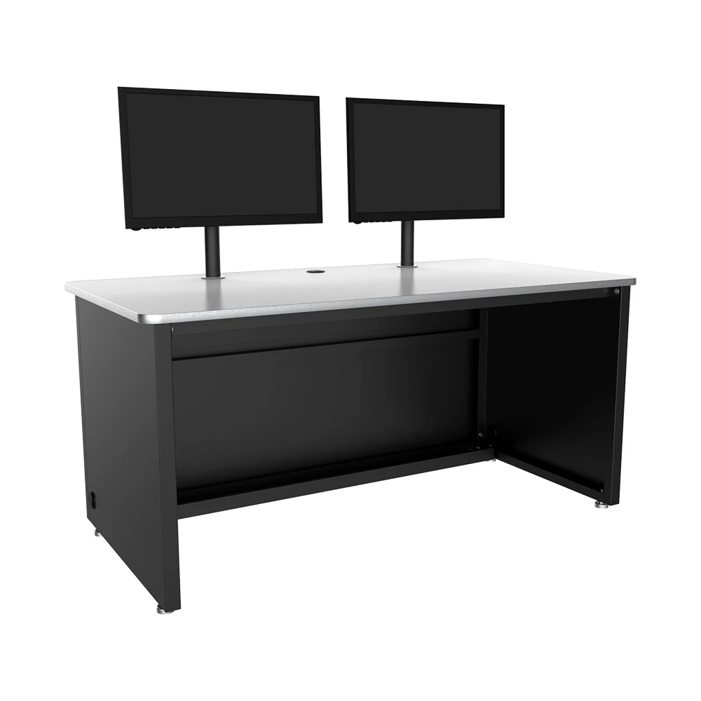 VersaDesk Enclosed Classroom Desk Black/White