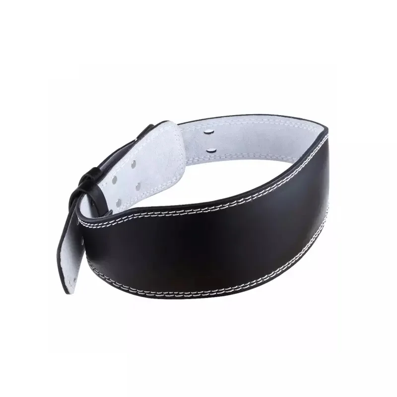 GAF Men Women Fitness Gym PU Leather Lever Buckle Lock Weightlifting Training Belt Waist Back Support
