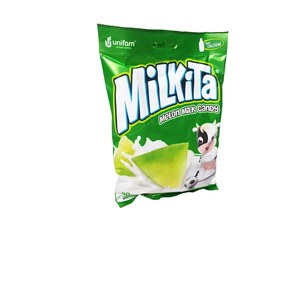 Акция Milkita конфеты Премиум 120 г, аромат дыни, молоко, конфеты, фруктовый аромат, круглая форма, твердые конфеты