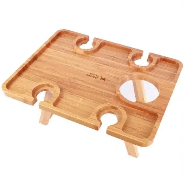 Custom portable stand home folding foldable antique breakfast serving bamboo bed tray, bed tray table with folding legs
