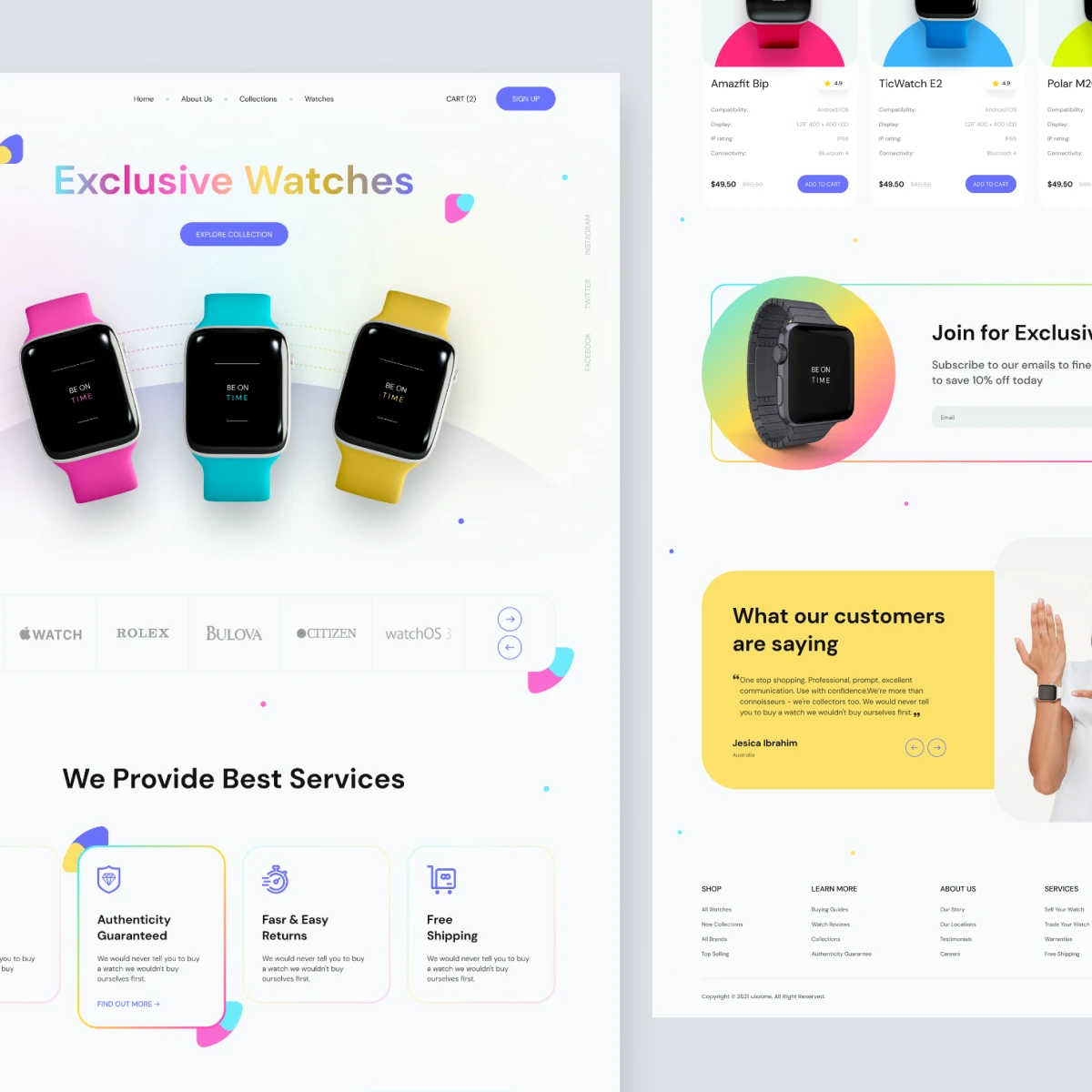 Ecommerce Website design and Appllication development