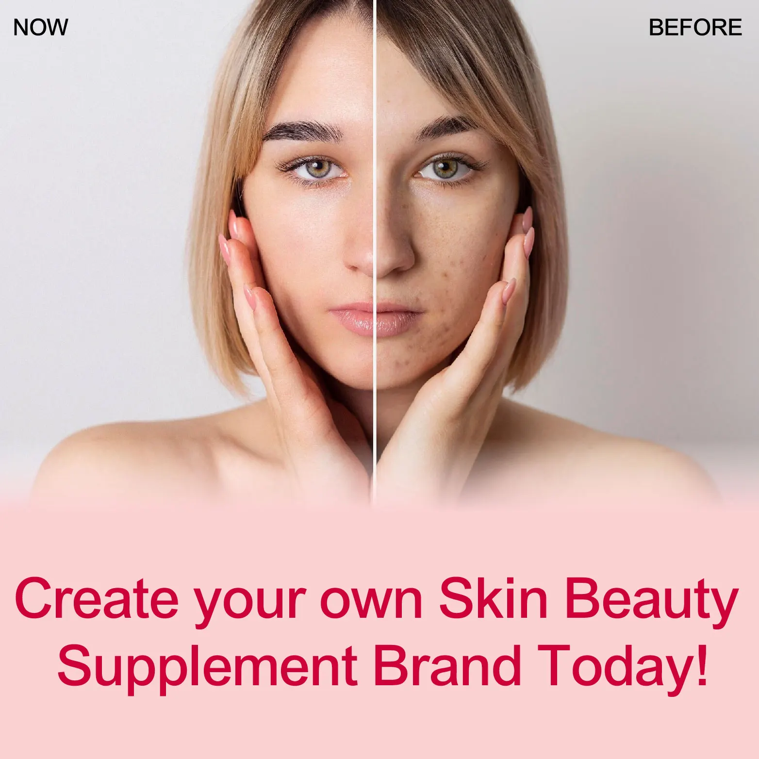 Health Supplement Vegan collagen Liquid rich in anthocyanins and berries let skin whiten moisturize