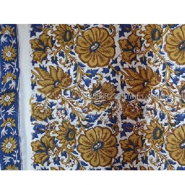 Top Quality Indian Manufacturer Jaipuri Block Print Pure Cotton Fabric Home Textile Fabric Bedding Pillow Cover Bag Fabric