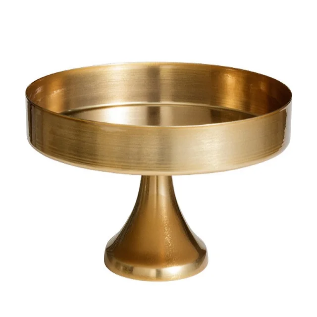 Stylish Gold Color Large Cake Stand Antique Designing Cupcake Holder For Wedding And Events Decoration Cake Stand In Low Price