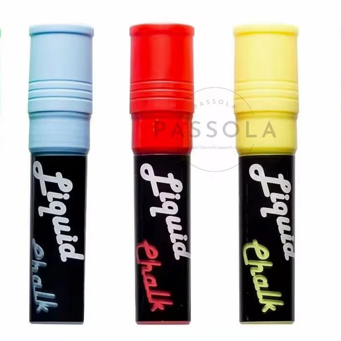 Flat Parallel Nib 20 mm Water based Erasable Liquid Chalk Marker 50 colors