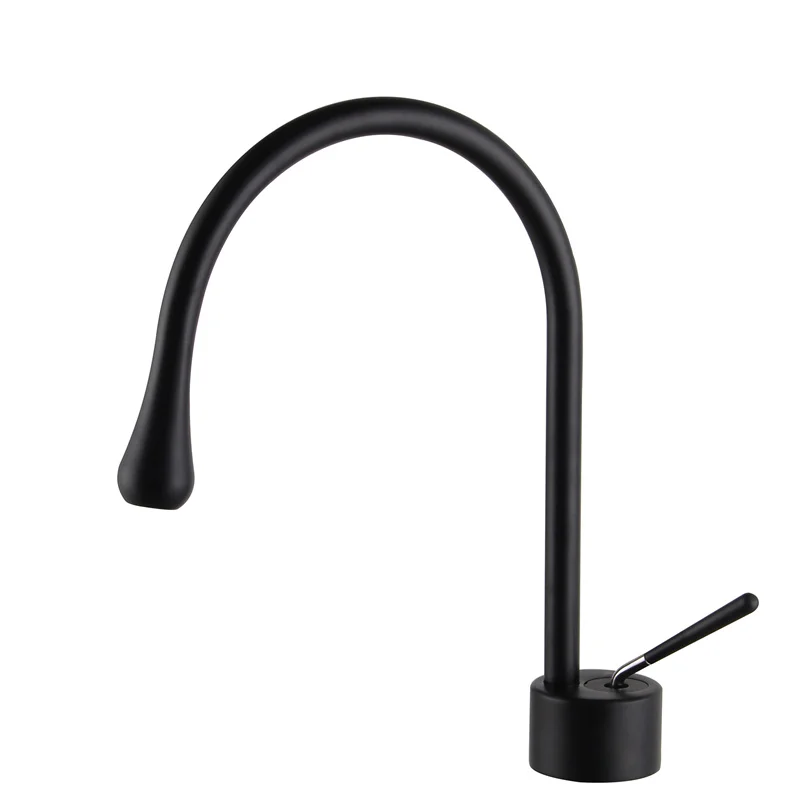 Bathroom faucets supplier dual handle black cold hot water mixer bathroom tap
