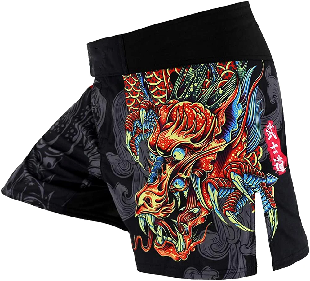 Latest Design 4 way stretch BJJ shorts with 100% Cut to pack customization Jiu Jitsu MMA fighting shorts For men By Rynic sports