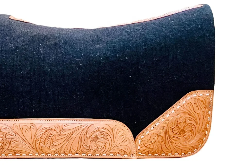 High Quality Western Wool Felt Saddle Pad For Horse Riding Custom Contoured pad At Affordable Price