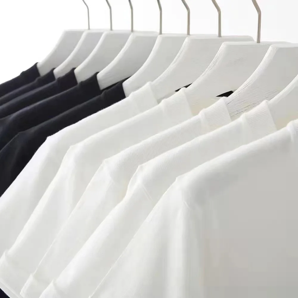 Bamboo Cotton 190 GSM Interlock Wholesale Tshirts Tshirt Mens Women Unisex Clothing Manufacturers Custom Print Embroidery