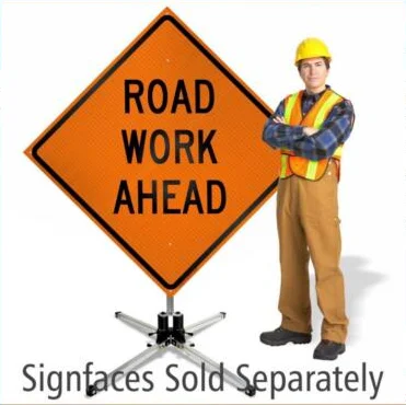 Road Work Ahead High Visibility Work Zone Traffic Safety  Reflective Roll up sign