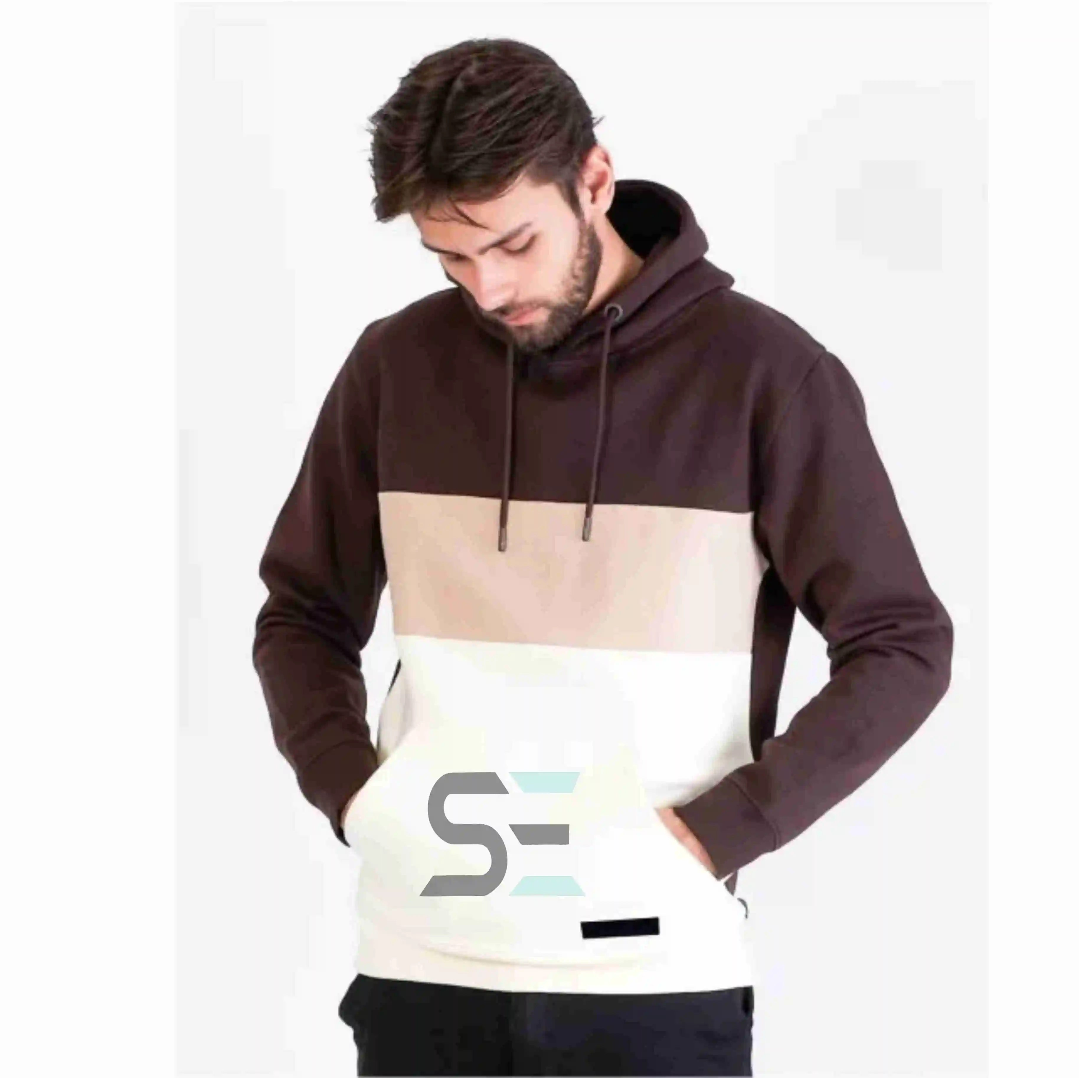 Fashion Hoodie Men Custom Printed Winter Oversized Hoodie Heavyweight 100 Cotton Black Blank Fleece Pullover Hoodies Men