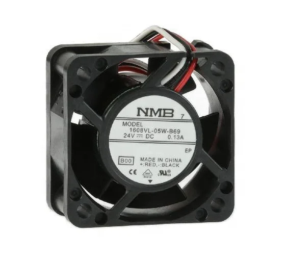 DC fan motor 1608VL-05W-B69-B00  DC Axial Fan, , Rib Mount, 3-Leads, Lock Rotor Sensor