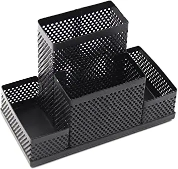 Metal desk mesh organised Pink Powder Coated desk organised Metal desk Home Office Pen Pencils Holder