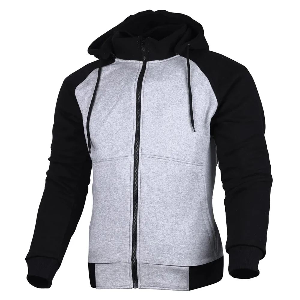 Motorbike Aramid Lined Hoodie Removable CE Approved Armor Shoulders Elbows Back Protection Hoodies