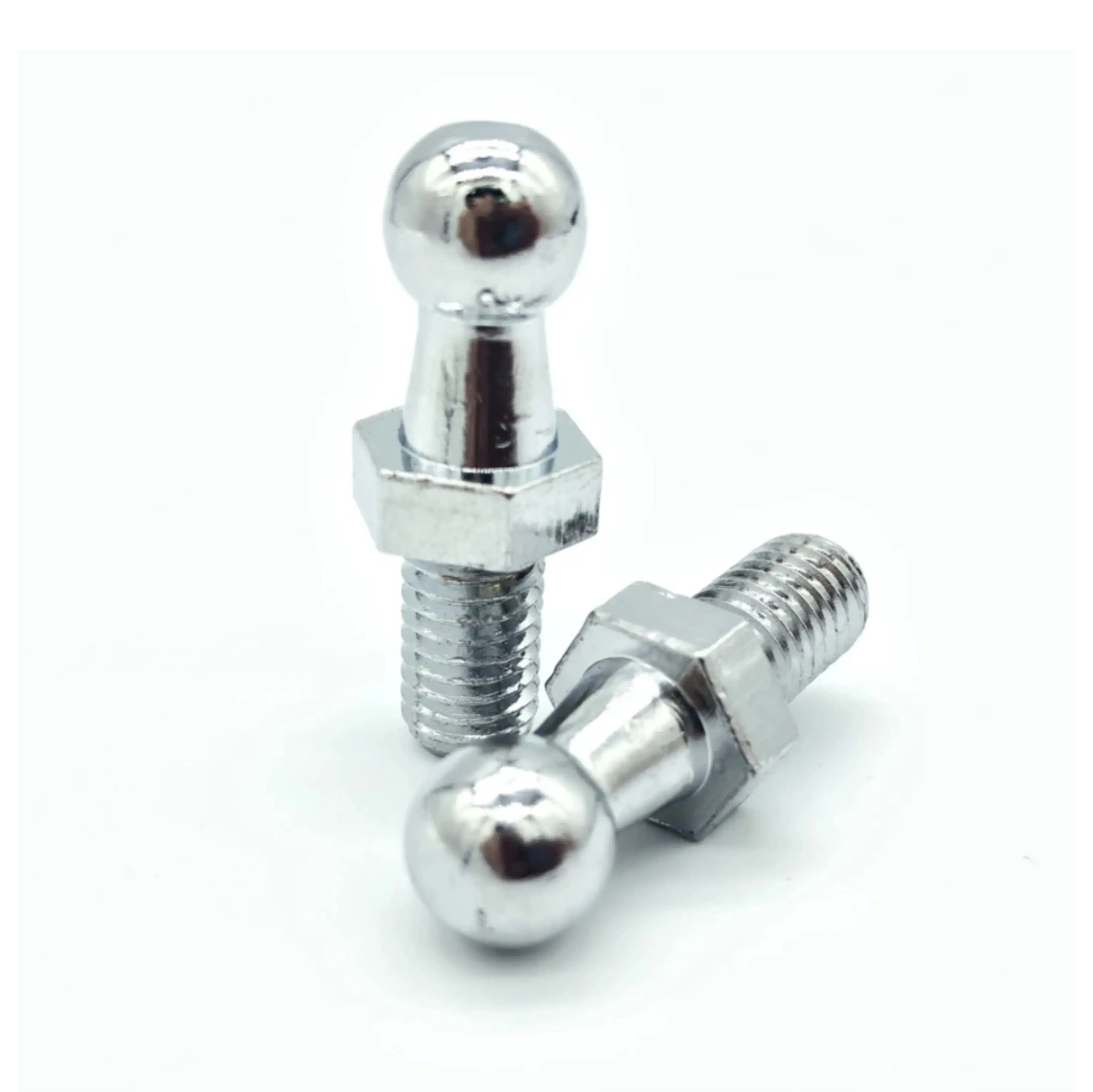 Universal Boot Bonnet Gas Strut End Fitting Connector Stainless Steel Ball Screw Bolt Pin Joint Valve ANSI Standard Zinc Finish