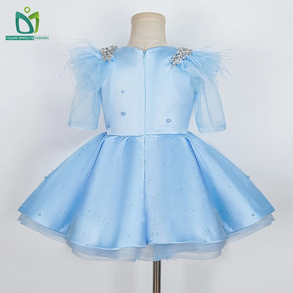 Girls Simple Beautiful Dress 10 Years Girl Bridesmaid Party Dresses