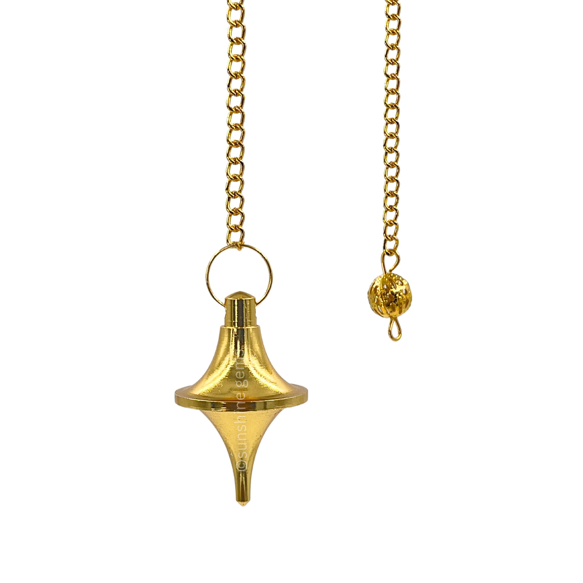 Healing Metal Pendulums Gold Disc Cone Steel Copper Pendulum Dowsing Pendulum for Divination Meditation