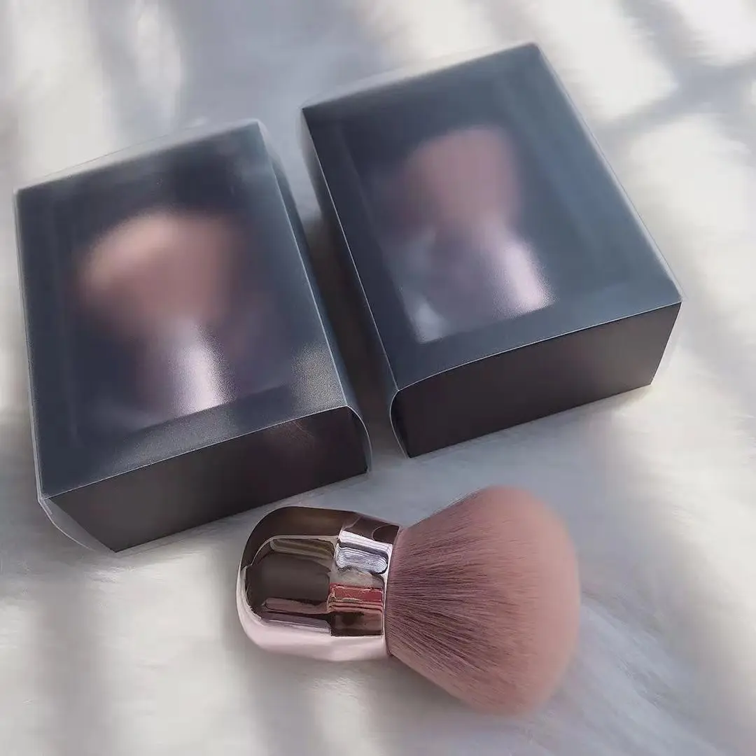 wholesale  super comfort Custom makeup brush single pink handle mushroom head makeup brush For blusher