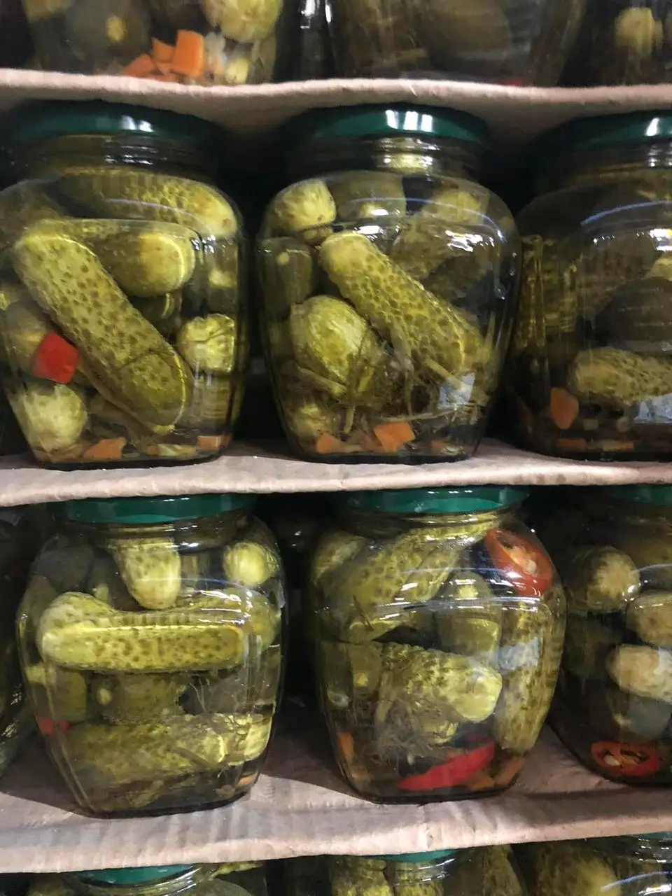 Preserved Canned Cucumber In Vinegar - Pickled Gherkins Baby Cucumbers In Brine