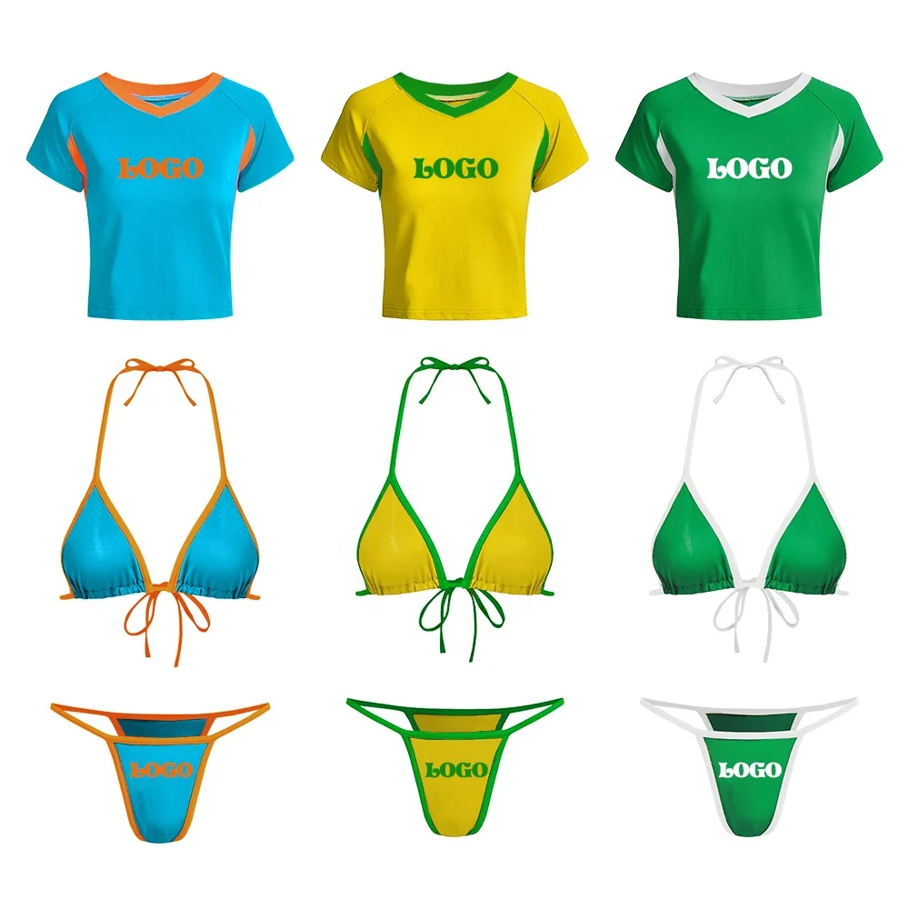 Женский пикантный купальник с логотипом