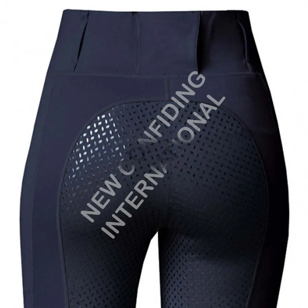 Horse Riding Equestrian Leggings Full Seat Tights Breathable Moisture Wicking Breeches Fabric Features for Enhanced Performance