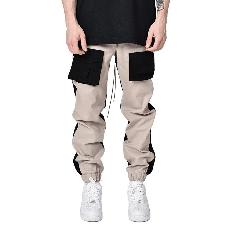 Custom utility cargo trousers wholesale mens stacked pants jogging pants sweatpants 100%cotton safety trouser
