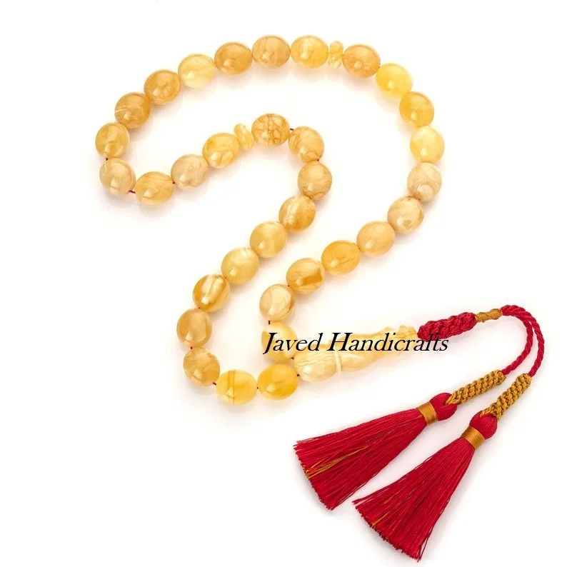 handmade ResinTasbeeh Tasbih 33 beads turquoise prayer rosary stone Muslim rosary tasbeeh counter jewelry India exporter