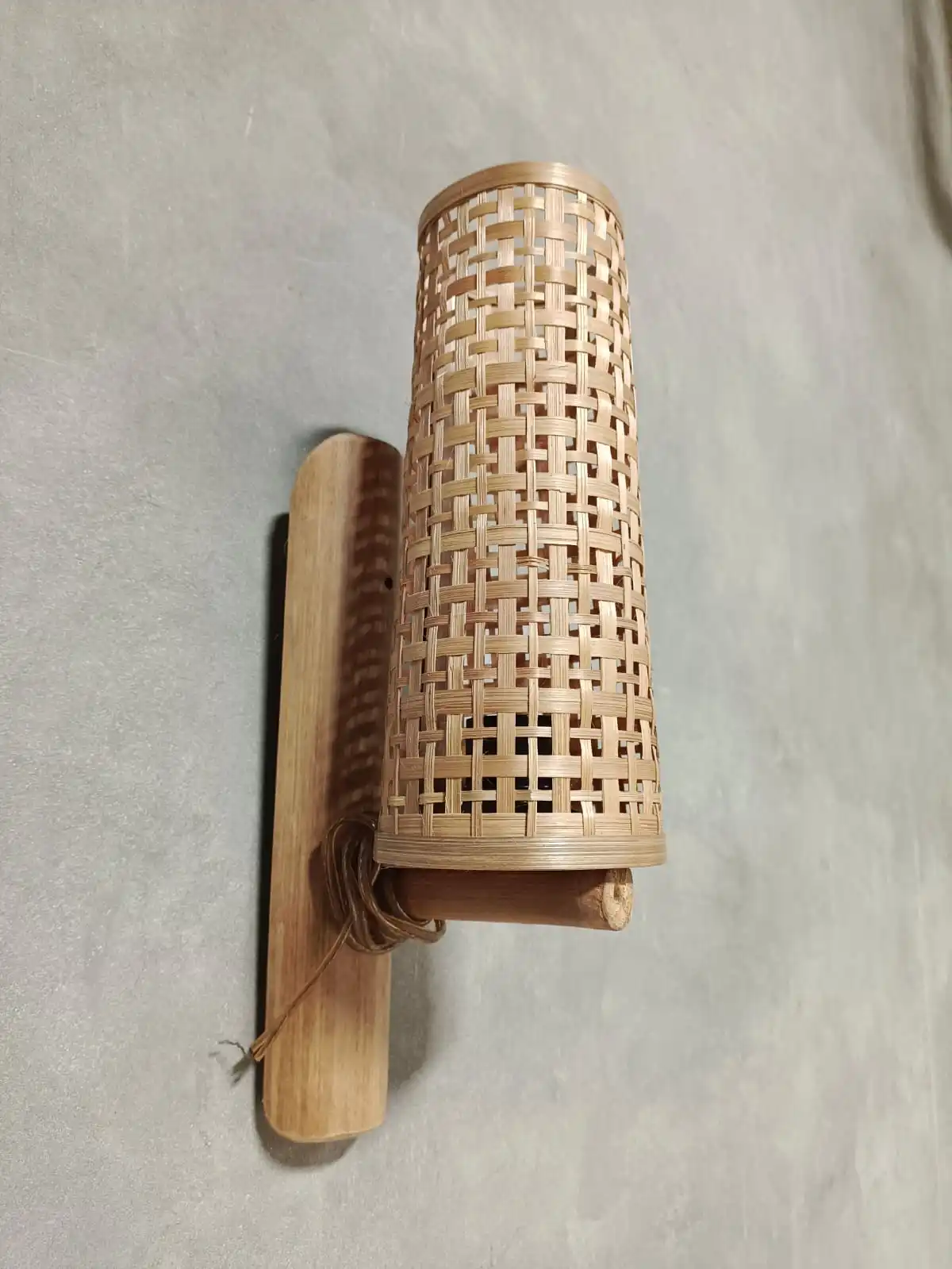 bamboo wooven lamp home deco interior wall original handmade