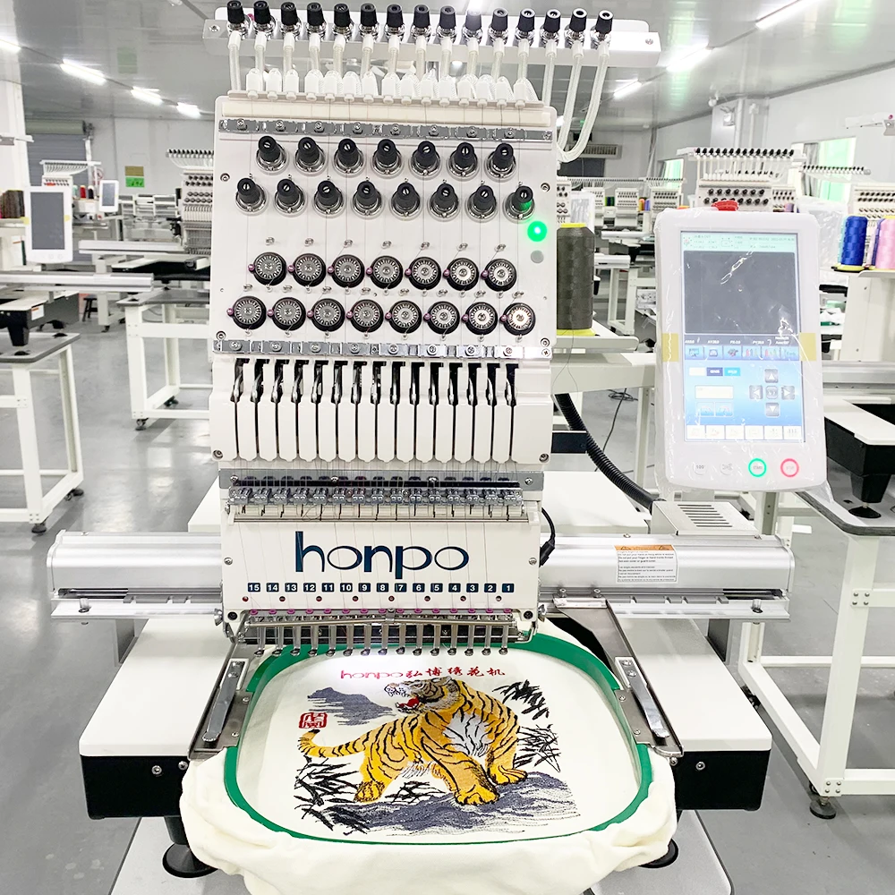 HONPO Computerized Single Head Embroidery Machine With Best Prices Industrial
