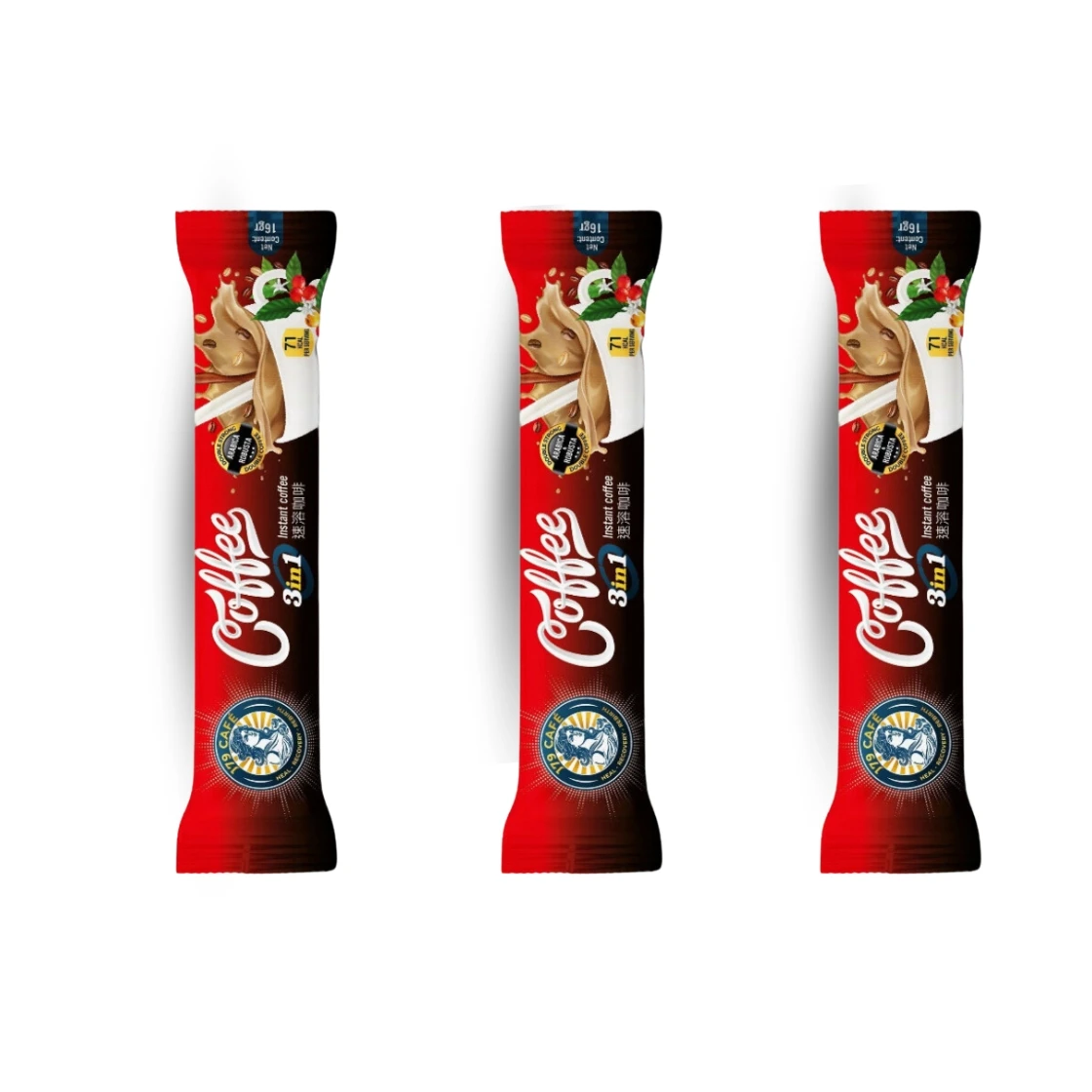 High Quality VINUT TRUST 3 in 1 Arabica & Robusta Coffee Supplement Instant Coffee Powder