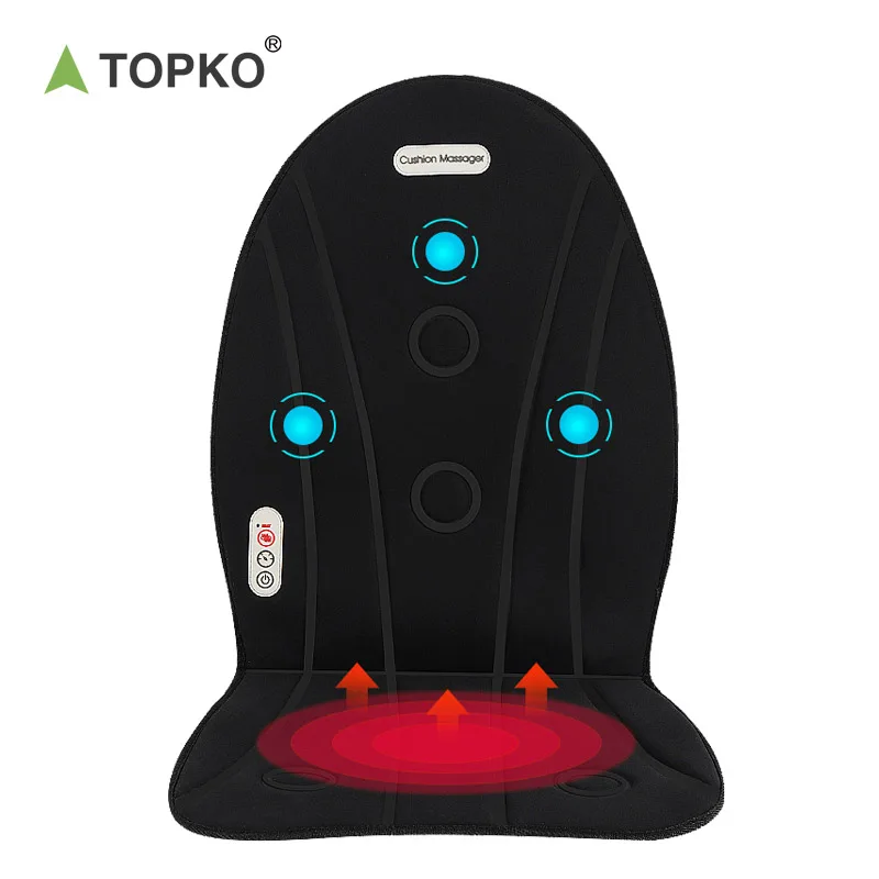 TOPKO Temperature Control Folding Breathable Heated Seat Cushion Pad for Camping Fishing Office Chair Heated Seat Cover