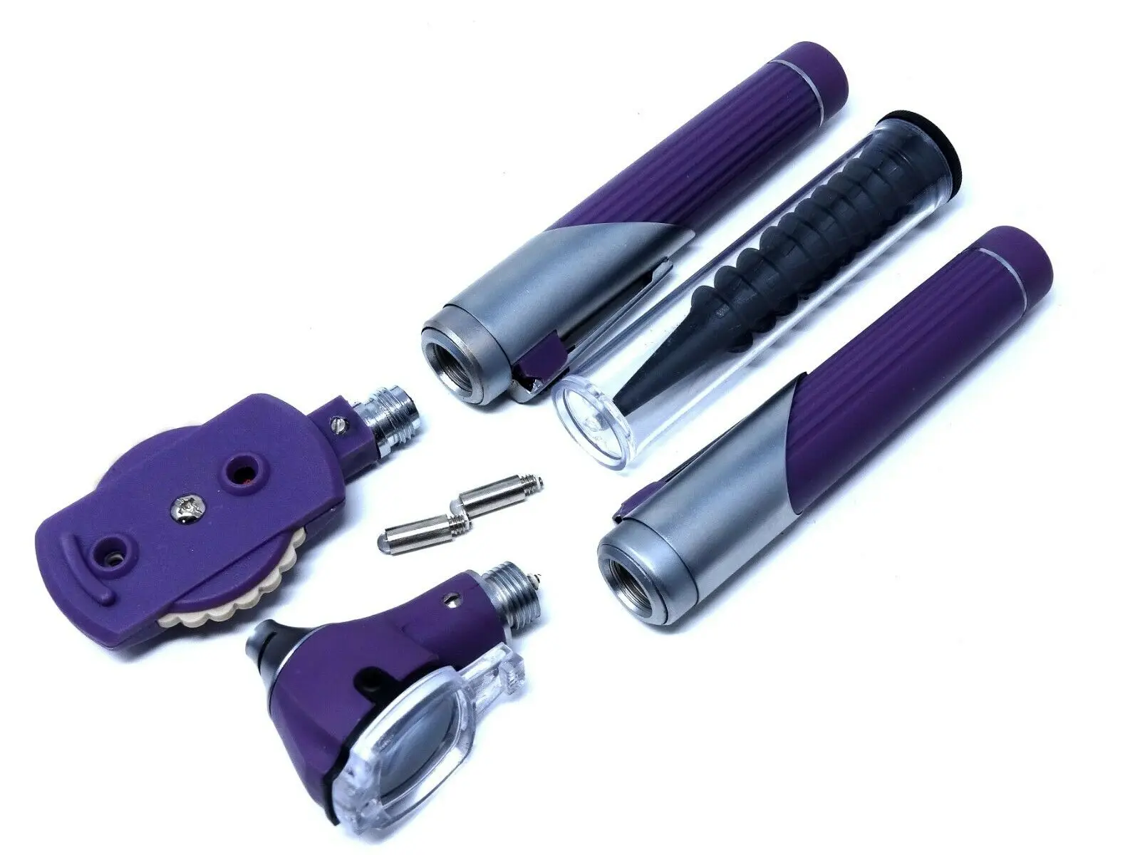 Синее мини-отоскопическое оптоволоконное медицинское диагностическое обследование