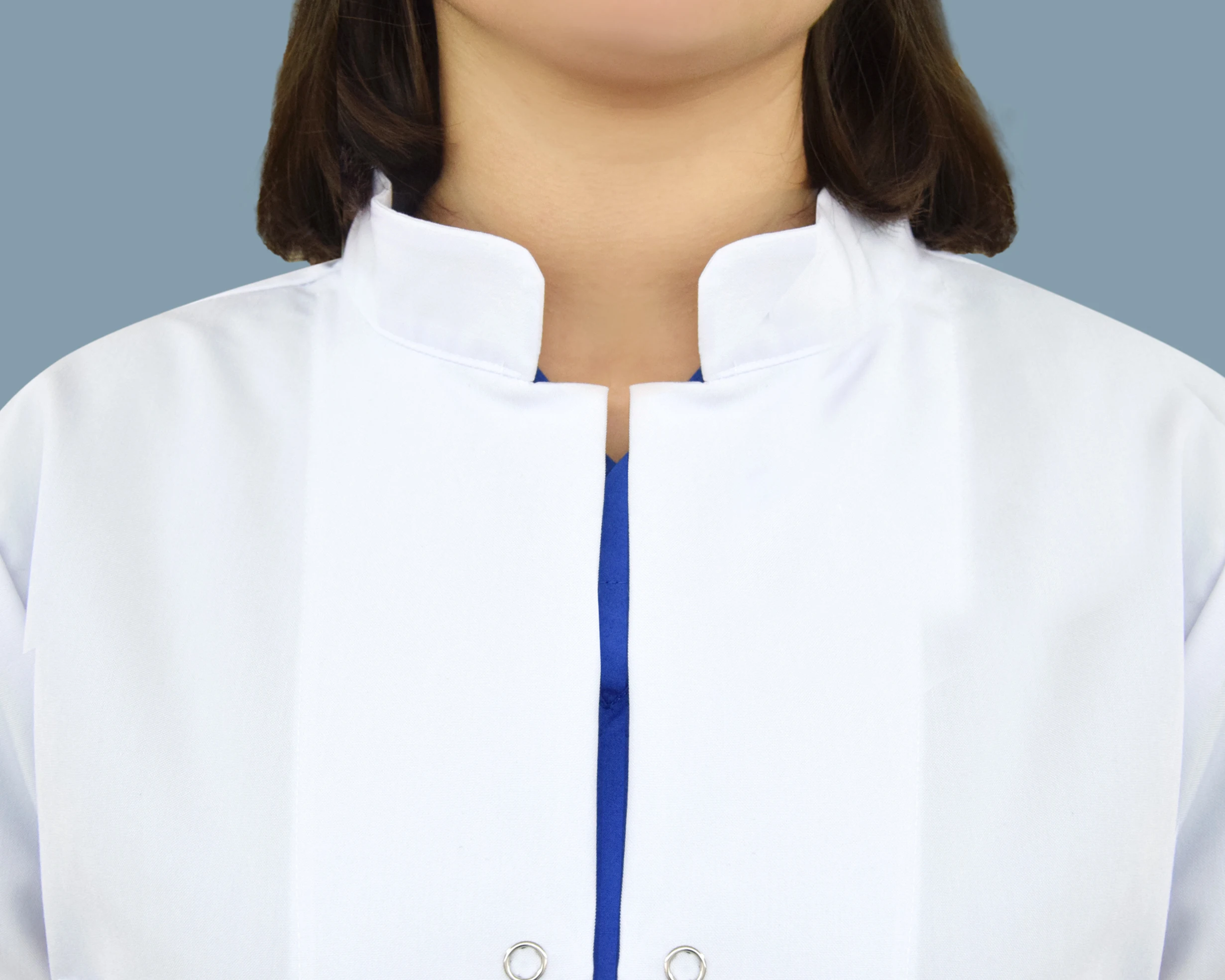 Apron Hospital Uniforms White Surgical Gown Nurse Doctor Apron Comfy Breathable Alpaca Fabric White Lab Coat
