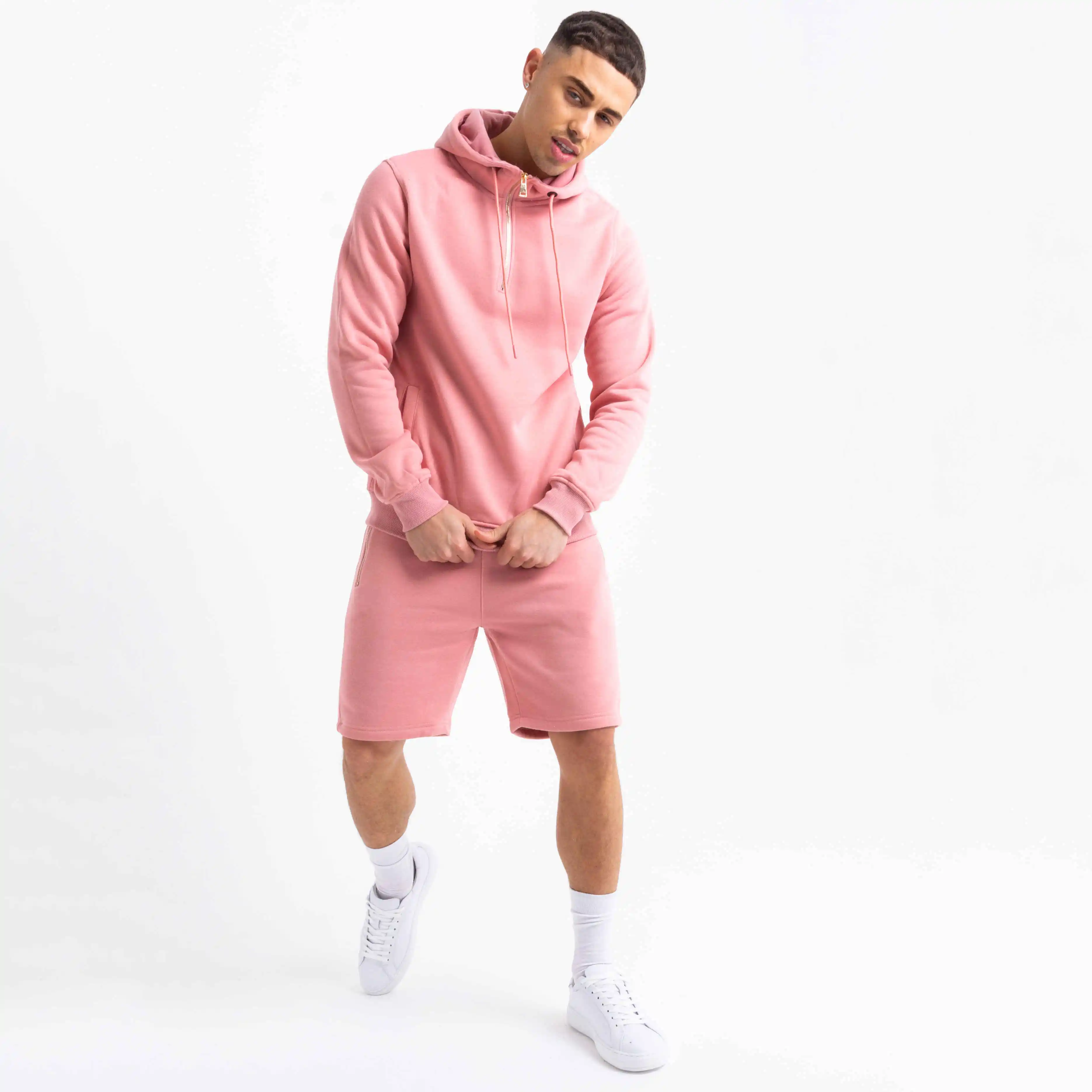 Hoodies And Shorts Fleece Hoodies And Shorts Set Custom Oversized Mens Wholesale Sweatsuit