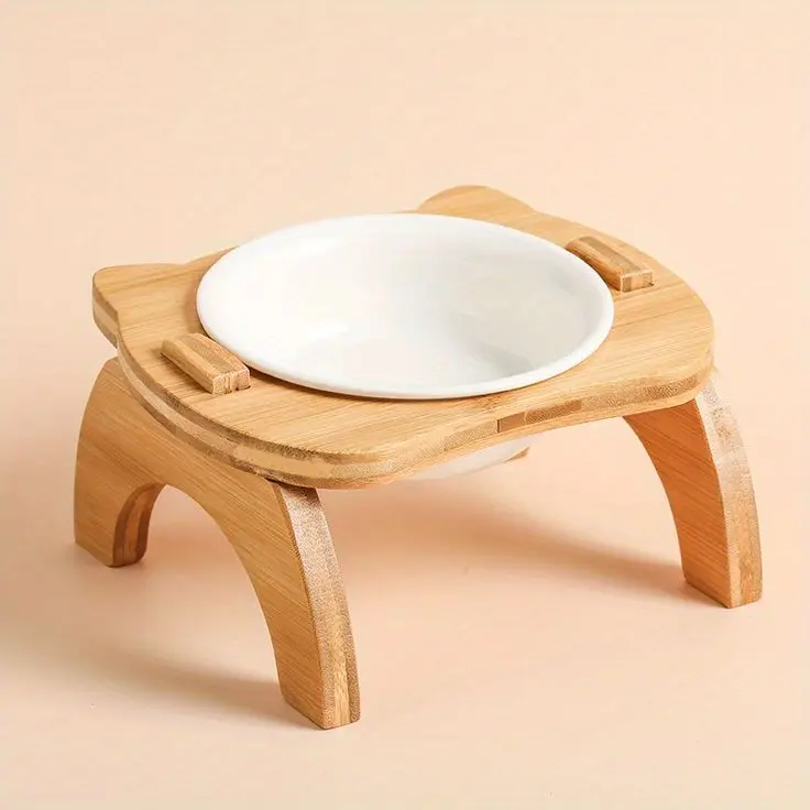 Wholesale Pet Bowls Feeders Wood Pet Feeder Elevated Feeder for Pets and Animal Handmade in Vietnam