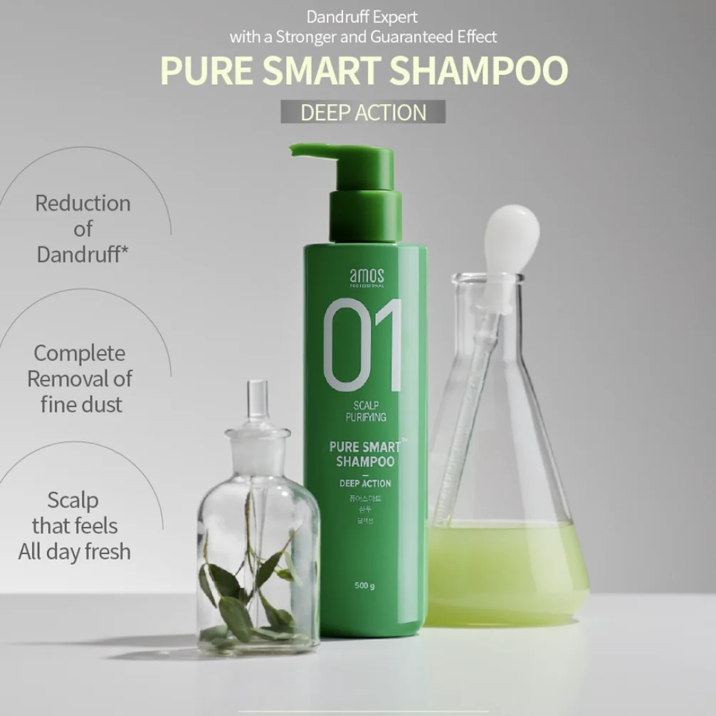 [AMOS PROFESSIONAL] NEW+ Pure Smart dandruff care Shampoo Deep Action 80ml [HOT KOREAN BRAND]