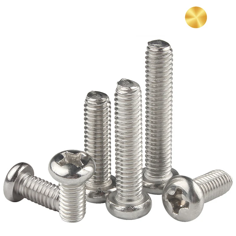 Manufacturing Wholesale Stainless Steel Ansi B18.6.3 Din7985 Pan Head Machine Screws