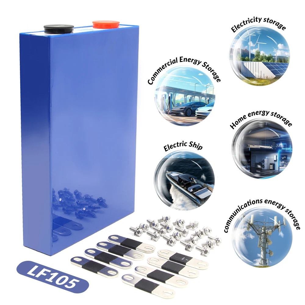 EU USA EVE 105Ah LiFePO4 home solar battery High Rate Lithium ion batteries Energy Storage Battery Prismatic LiFePO4 cell