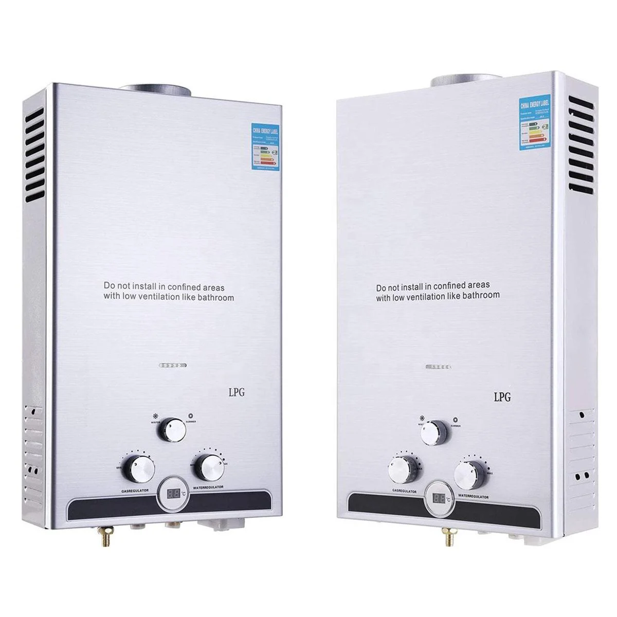 China Golden Supplier Wholesale Price LPG NG Instant Gas Geyser Boiler 6L to 10L 12L 16L 20L Tankless Gas Water Heater